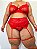 Conjunto Lingerie Gabi Plus Size com Cinta Liga - Imagem 5