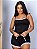 Pijama Baby Doll Canelado Fabi REF 786 - Imagem 5
