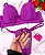 Conjunto de Lingerie Fúcsia com Bojo Tamanho G - Imagem 3