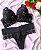 Conjunto Lingerie Black GG com Renda - Imagem 1