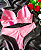 Conjunto de Lingerie Rosa Barbie com Renda - Imagem 2