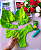 Conjunto Lingerie Verde Neon Tamanho P - Imagem 2