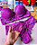 Conjunto de Lingerie de Renda Fúcsia Tamanho P - Imagem 2