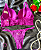 Conjunto de Lingerie Renda Roxo Tamanho M - Imagem 3
