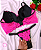Conjunto de Lingerie Rosa Neon Tamanho G - Imagem 2