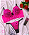 Conjunto de Lingerie Rosa Neon Tamanho G - Imagem 1