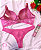 Conjunto de Lingerie Rosa Tamanho G - Imagem 2