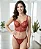 Conjunto Lingerie Cropped Tule Bordado Coração - Imagem 1