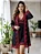 Robe Sensual Bicolor em Microfibra com Renda - Imagem 3