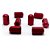 WING NUT AP HEXAGONAL1/2" VERMELHO NVS - Imagem 2