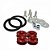 ANILHA DE ENGATE RÁPIDO PARA FIXAÇÃO DE PÁRA-CHOQUE VERMELHO (MHBL-1-V) METAL HORSE - Imagem 1