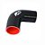 MANGOTE SILICONE CURVA 90º 2½" PRETO (MHSH-90-63-125) METAL HORSE - Imagem 1