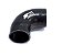 MANGOTE SILICONE CURVA 90º 2" PRETO (MHSH-90-51-120) METAL HORSE - Imagem 2