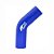 MANGOTE SILICONE CURVA 45º 2"  AZUL (MHSH-45-51-125-A) METAL HORSE - Imagem 2