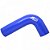 MANGOTE SILICONE CURVA 90º TIPO "L" 2½" AZUL (MHSH-90-63-250-150-A) METAL HORSE - Imagem 3
