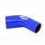 MANGOTE SILICONE REDUÇÃO CURVA 45º 2½" x 2"AZUL (MHSH-45-63-51-102-A) METAL HORSE - Imagem 1