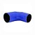 MANGOTE SILICONE REDUCAO CURVA 90º 3" x 2¾" AZUL (MHSH-90-76-70-125-A) METAL HORSE - Imagem 5