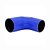 MANGOTE SILICONE REDUÇÃO CURVA 90º 3" x 2¾"  AZUL (MHSH-90-76-70-125-A) METAL HORSE - Imagem 3