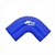 MANGOTE SILICONE REDUÇÃO CURVA 90º 3" x 2¾"  AZUL (MHSH-90-76-70-125-A) METAL HORSE - Imagem 2