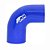 MANGOTE SILICONE REDUÇÃO CURVA 90º 3" x 2¾"  AZUL (MHSH-90-76-70-125-A) METAL HORSE - Imagem 1