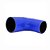 MANGOTE SILICONE REDUCAO CURVA 90º 3" x 2½" AZUL (MHSH-90-76-63-125-A) METAL HORSE - Imagem 5