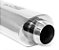 ABAFADOR ESPORTIVO OVAL UNIVERSAL CORPO 10CMX15CM COMPRIMENTO 38CM ENCAIXE 3"-2½" (RCI250) RACE CHROME - Imagem 3