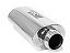 ABAFADOR ESPORTIVO OVAL UNIVERSAL CORPO 10CMX15CM COMPRIMENTO 38CM ENCAIXE 3"-2½" (RCI250) RACE CHROME - Imagem 1