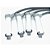 CABO VELA SILICONE 10MM VECTRA/ASTRA PRETO PONTA CINZA (4860 - PSI 034) PSI - Imagem 3