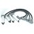 CABO VELA SILICONE 10MM VECTRA/ASTRA PRETO PONTA CINZA (4860 - PSI 034) PSI - Imagem 1