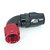 CONEXÃO 10AN 90º  PRETA VERMELHA (MHCA-90-10) METAL HORSE - Imagem 1
