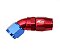 CONEXAO 10AN / AN10 45º AZUL E VERMELHO (MHCA-45-10-AV) METAL HORSE - Imagem 1