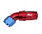 CONEXAO 8AN / AN8 45º AZUL E VERMELHO (MHCA-45-8-AV) METAL HORSE - Imagem 1