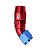 CONEXAO 12AN / AN12 45º AZUL E VERMELHO (MHCA-45-12-AV) METAL HORSE - Imagem 1