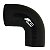 MANGOTE SILICONE REDUCAO CURVA 90º 4" X 3½" PRETO (MHSH-90-102-89-152) METAL HORSE - Imagem 1