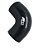 MANGOTE SILICONE CURVA 90º 3" PRETO (MHSH-90-76-150-250) METAL HORSE - Imagem 1