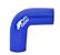 MANGOTE SILICONE CURVA 90º 2" AZUL (MHSH-90-51-120-A) METAL HORSE - Imagem 1