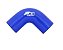 MANGOTE SILICONE CURVA 90º 2½" AZUL (MHSH-90-63-125-A) METAL HORSE - Imagem 1