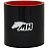 MANGOTE SILICONE RETO 3½" PRETO (MHSH-R-89-100) METAL HORSE - Imagem 1