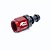 CONEXAO 06AN X 5/16" RETA PRETA E VERMELHA MANGUEIRA COMUM (MHCM-R-516-6) METAL HORSE - Imagem 1