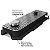 TAMPA VALVULA VW AP ALUMINIO PRETA ALETADA DIAMANTADA (RC207PT) RACE CHROME - Imagem 6