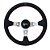 VOLANTE GTI COURO PT HASTE PRATA LOTSE - Imagem 1