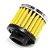 FILTRO AR RESPIRO DE ÓLEO TECIDO AMARELO RACE CHROME - Imagem 2