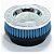 FILTRO AR TELA PROTETORA DUPLO FLUXO 100MM AZUL RACE CHROME - Imagem 1