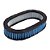 FILTRO AR ELEMENTO MARMITA TECIDO AZUL BORDA PRETA RACE CHROME - Imagem 1