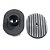 FILTRO AR  MARMITA OVAL PRETO ALETADO C/ ELEMENTO BRANCO P/ FUSCA E SIMILARES RACE CHROME - Imagem 3