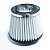 FILTRO AR GRANDE DUPLO FLUXO BASE BORRACHA 62MM BRANCO RACE CHROME - Imagem 1