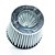 FILTRO AR GRANDE DUPLO FLUXO BASE BORRACHA 62MM BRANCO RACE CHROME - Imagem 2