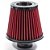 FILTRO AR GRANDE DUPLO FLUXO BASE RÍGIDA BLACK VERMELHO RACE CHROME - Imagem 1