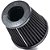 FILTRO AR GRANDE DUPLO FLUXO BASE RÍGIDA BLACK PRETO RACE CHROME - Imagem 2