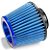 FILTRO AR GRANDE MONOFLUXO BASE DE BORRACHA 62MM AZUL RACE CHROME - Imagem 1